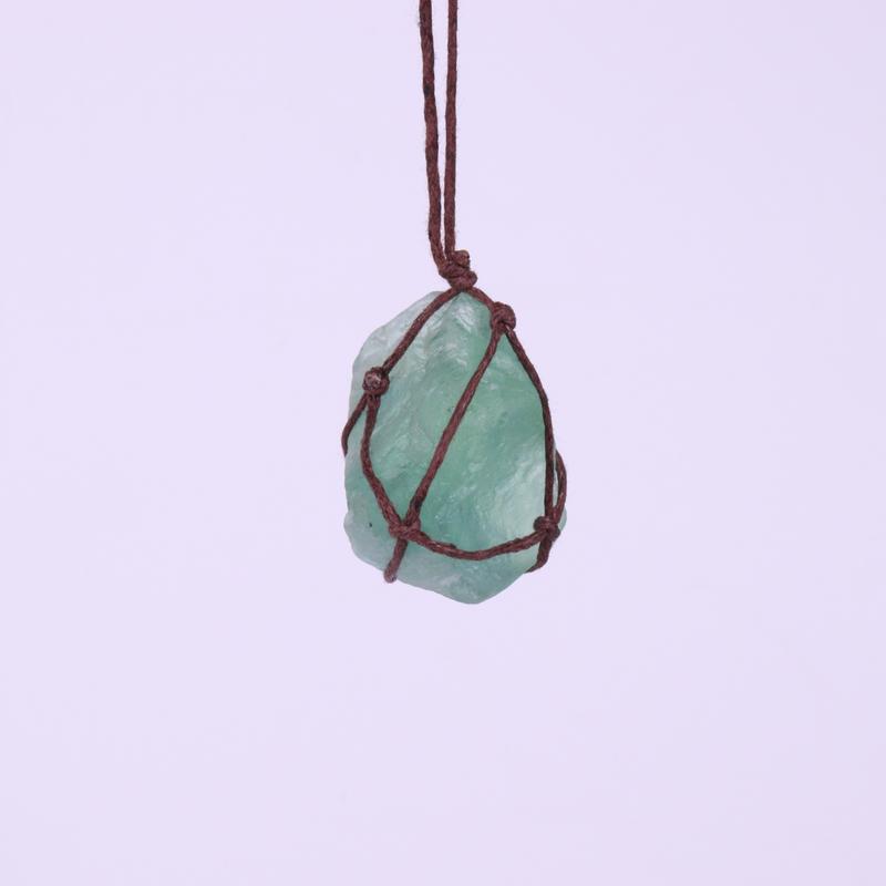 Dream Crystal Green Fluorite Rope Necklace