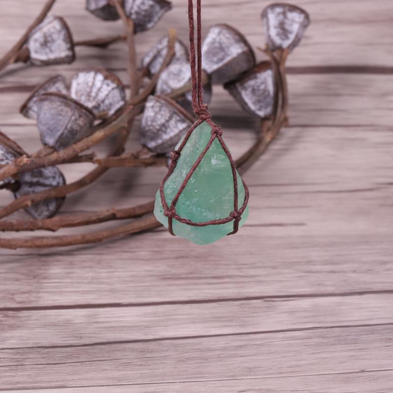 Dream Crystal Green Fluorite Rope Necklace