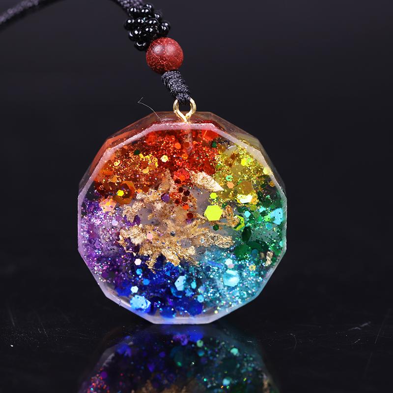 Chakra Healing Orgonite Necklace