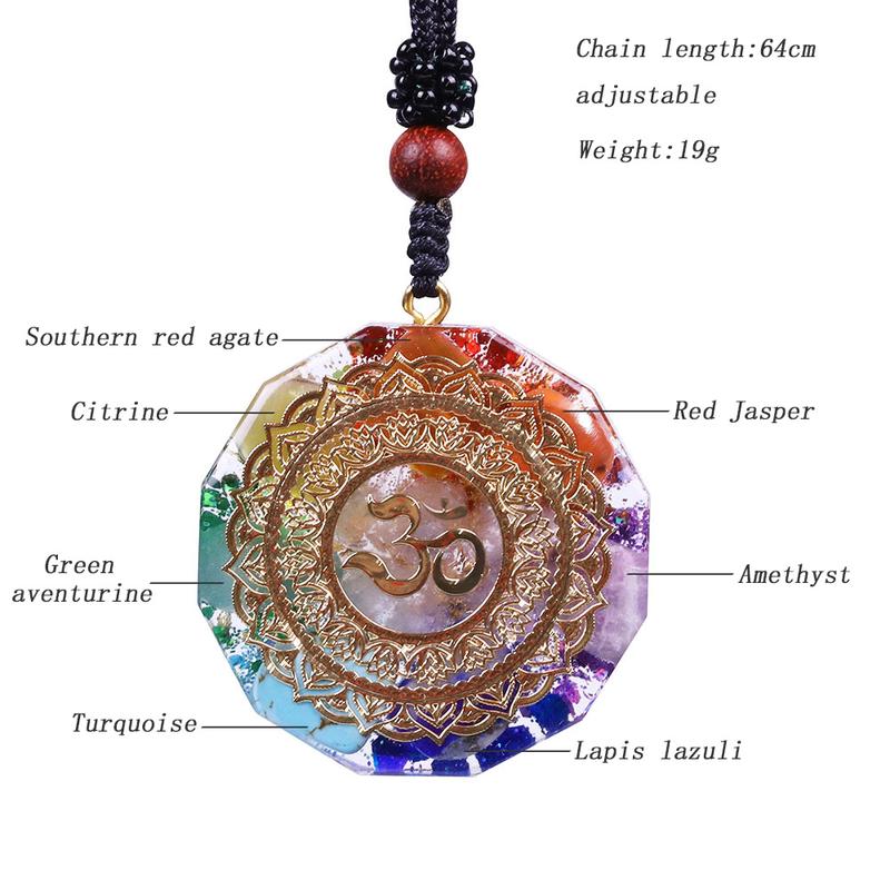 Chakra Healing Orgonite Necklace