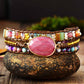 Aksamada Rhodochrosite Wrap Bracelet