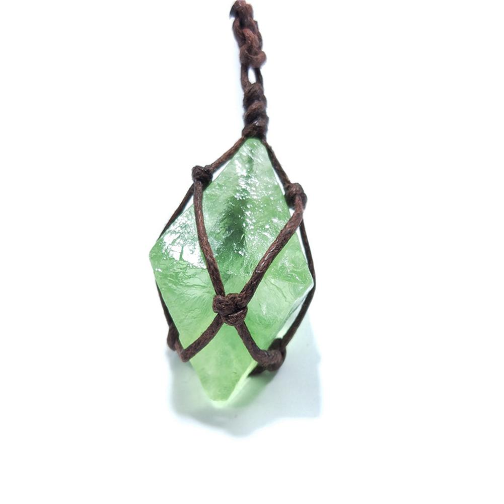 Dream Crystal Green Fluorite Rope Necklace