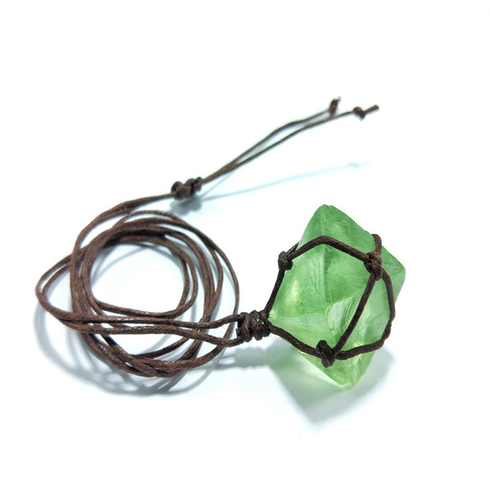 Dream Crystal Green Fluorite Rope Necklace