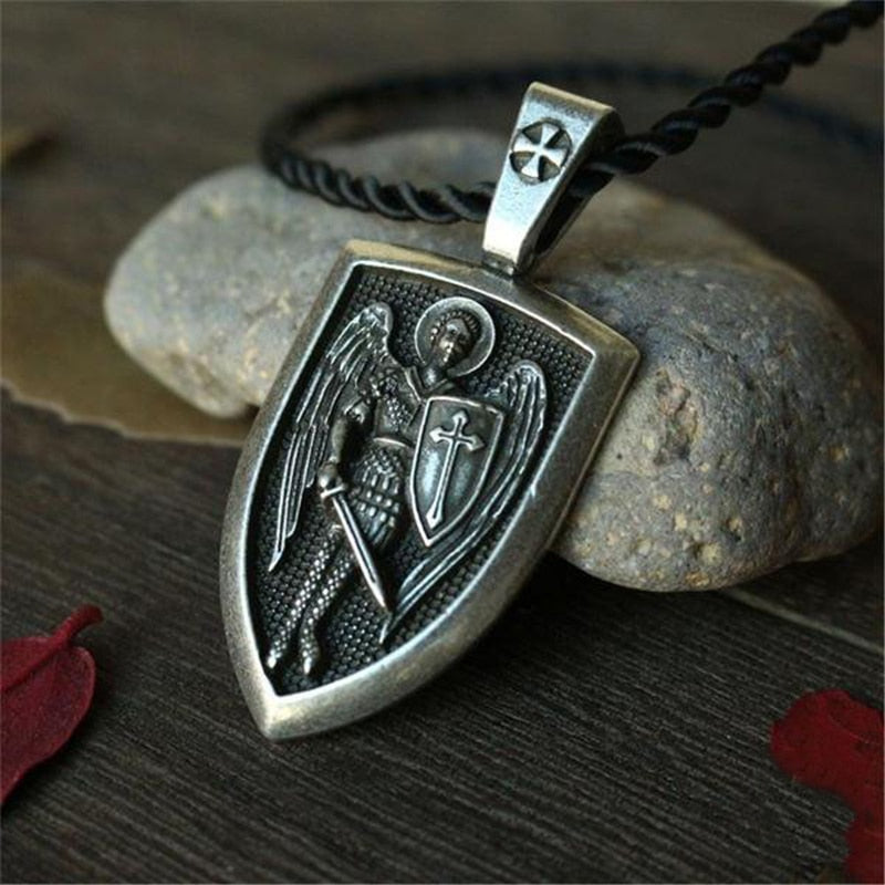 Saint Michael Archangel Pendant Necklace