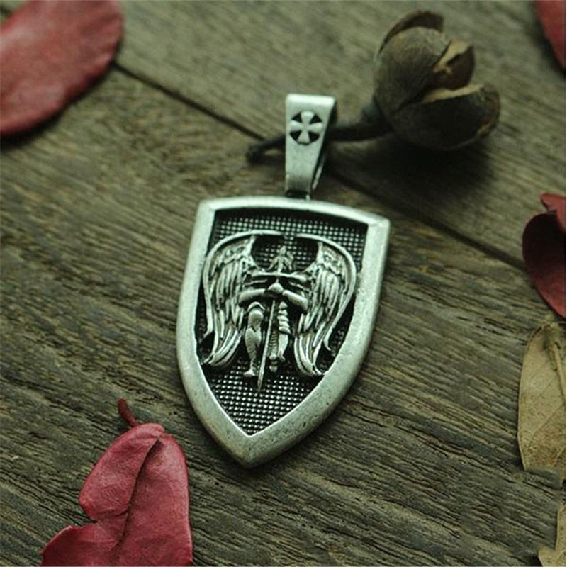 Saint Michael Archangel Pendant Necklace